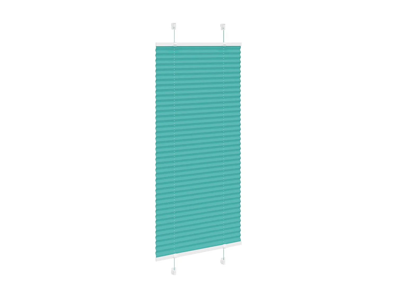 Store plissé vert pétrole 60x150 cm largeur du tissu 59,4 cm