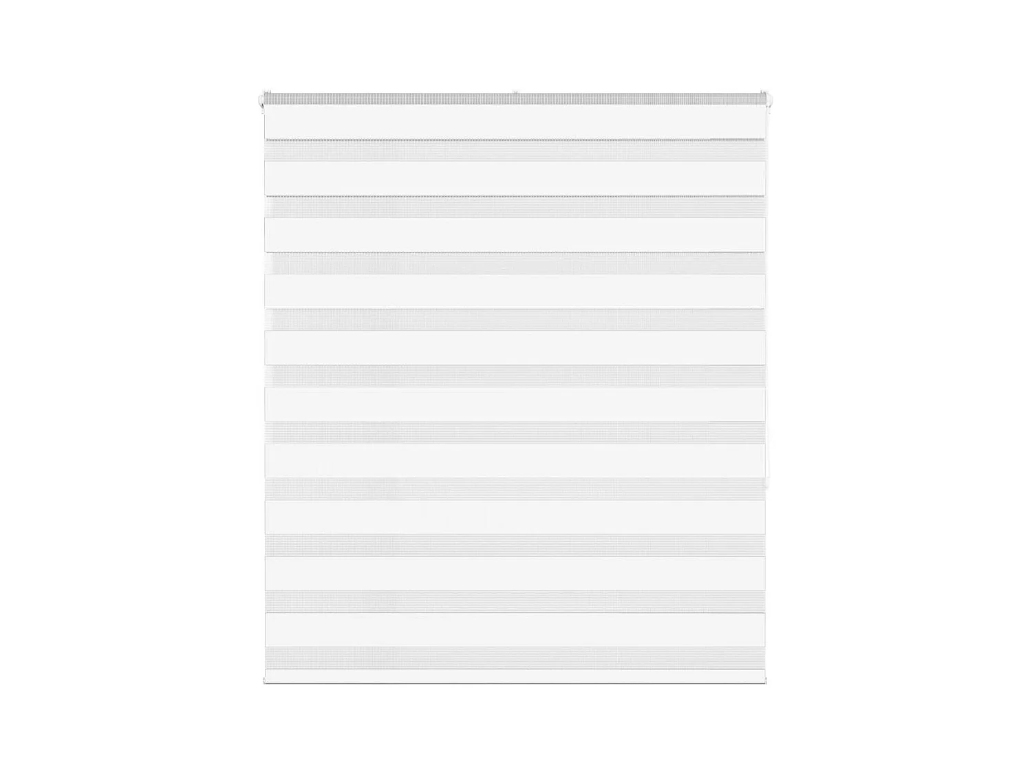 Estor cebra blanco 130x150 cm tejido ancho 125,9 cm poliéster