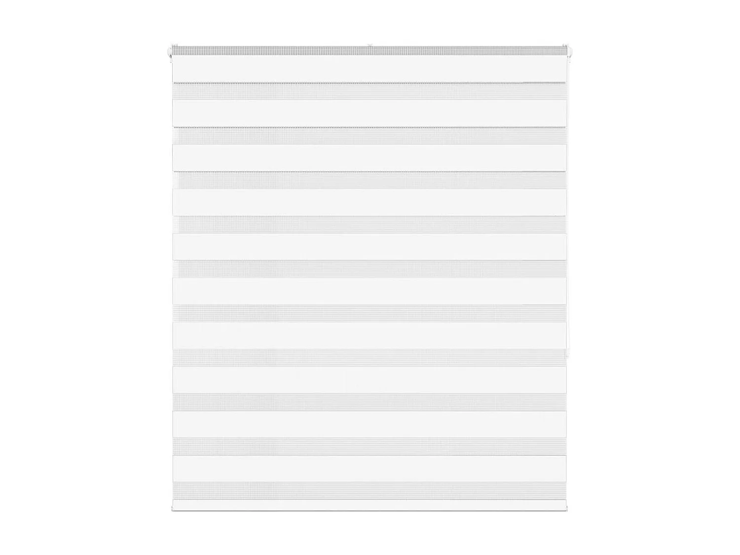 Store zèbre blanc 130x150 cm largeur du tissu 125,9cm polyester