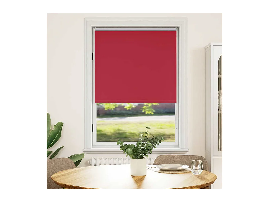 Rolgordijn verduisterend 80 x 175 cm rood