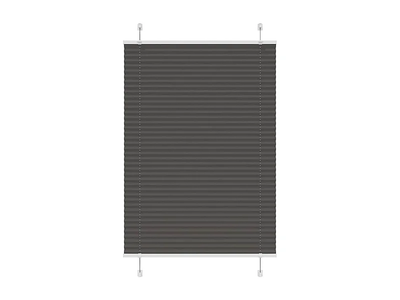 Store plissé noir 90x150 cm largeur du tissu 89,4 cm polyester