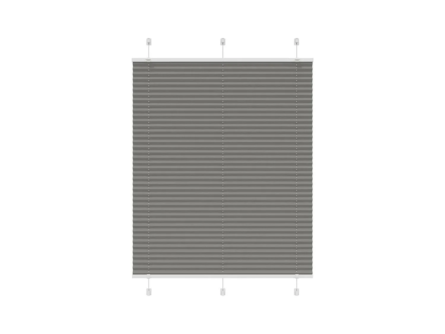 Store plissé anthracite 110x150 cm largeur du tissu 109,4 cm