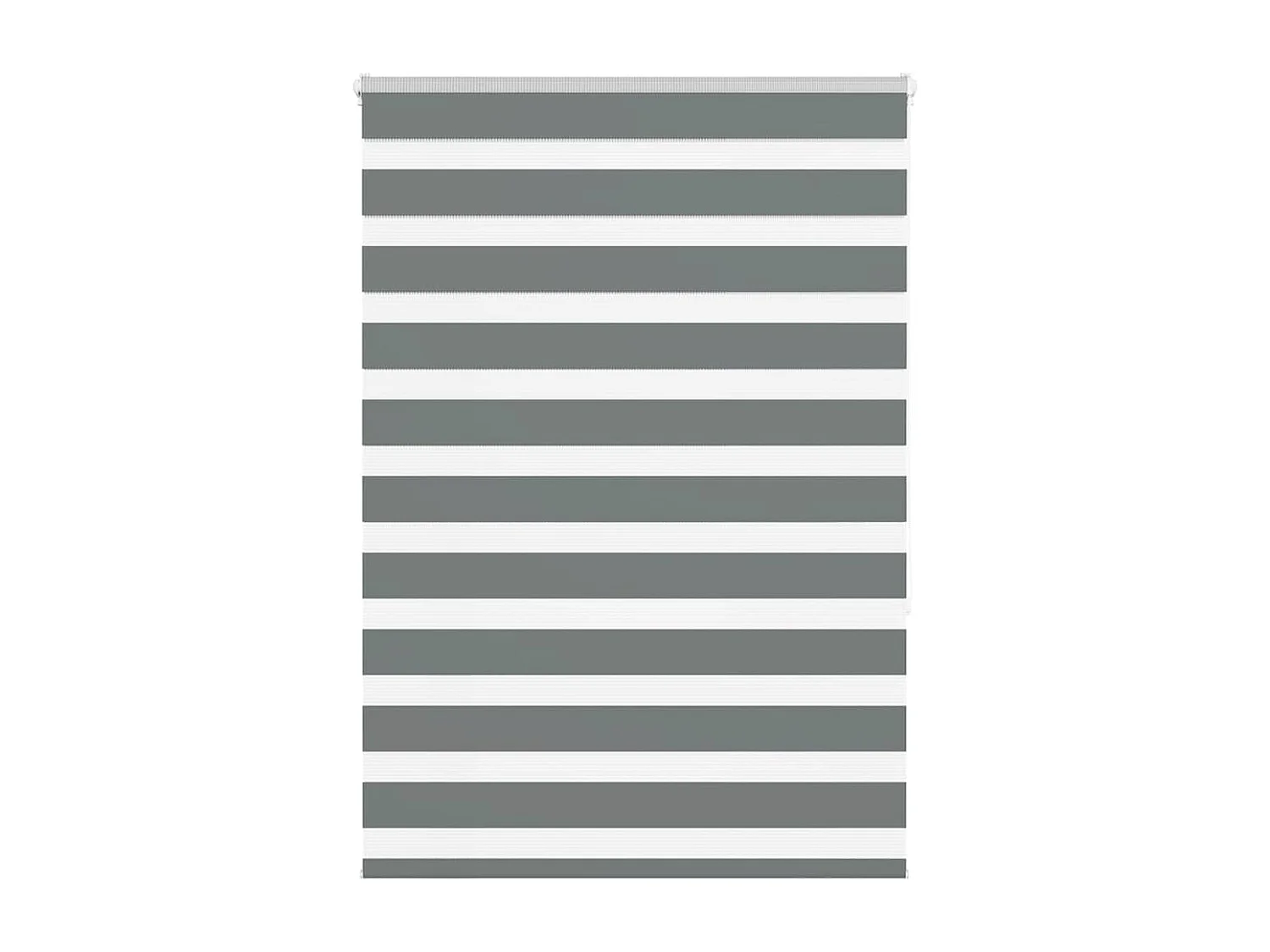 Zebra rolgordijn 110x150 cm stofbreedte 105,9 cm donkergrijs