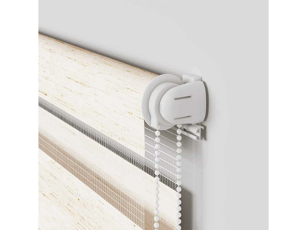 Estor cebra beige mármol tejido ancho 130,9 cm poliéster