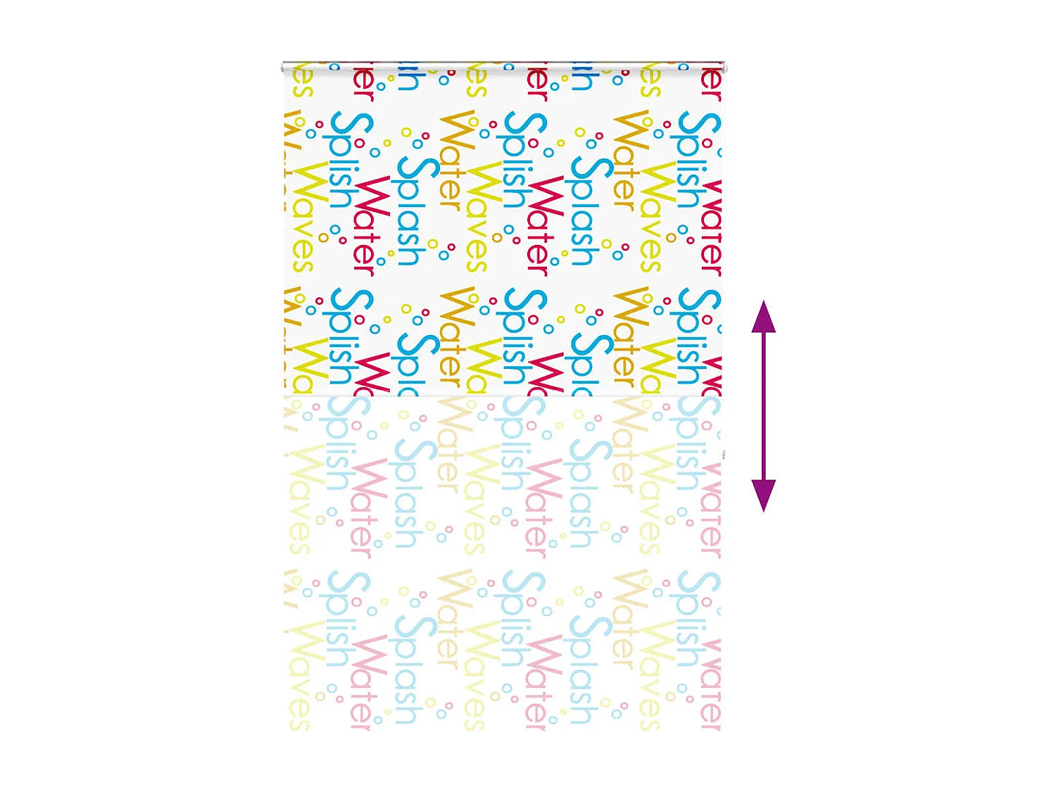 Store enrouleur de douche avec cassette largeur du tissu 156 cm