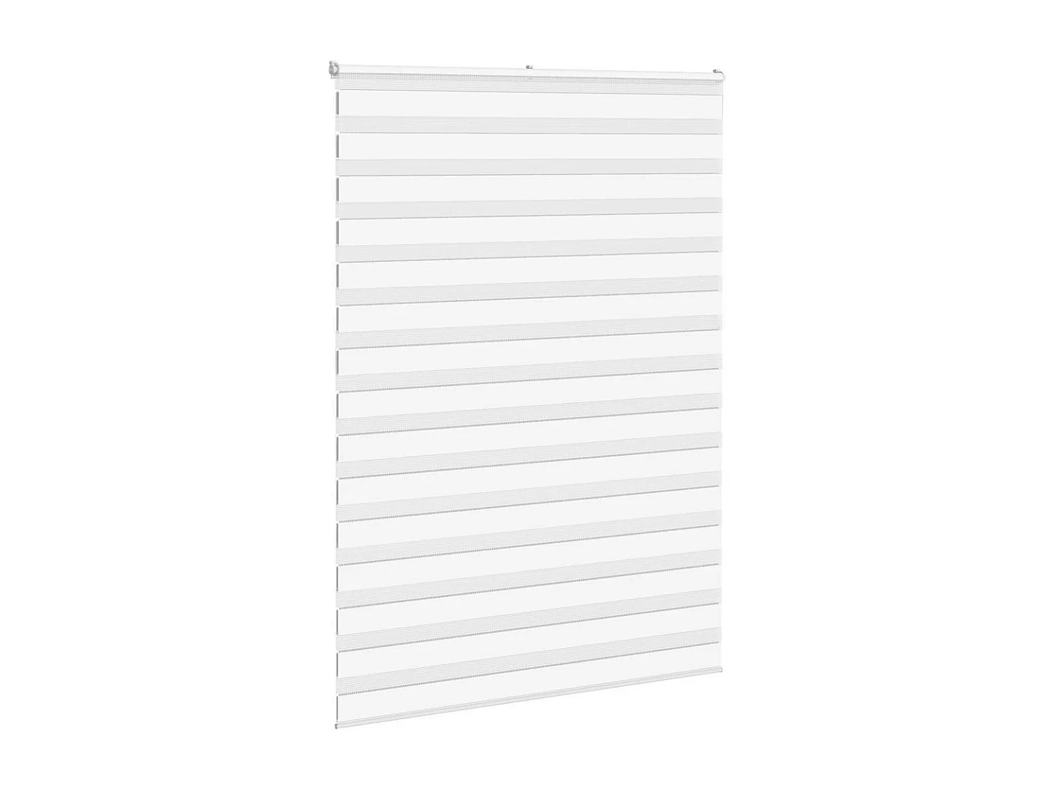 Store zèbre blanc 160x200 cm largeur du tissu 155,9cm polyester