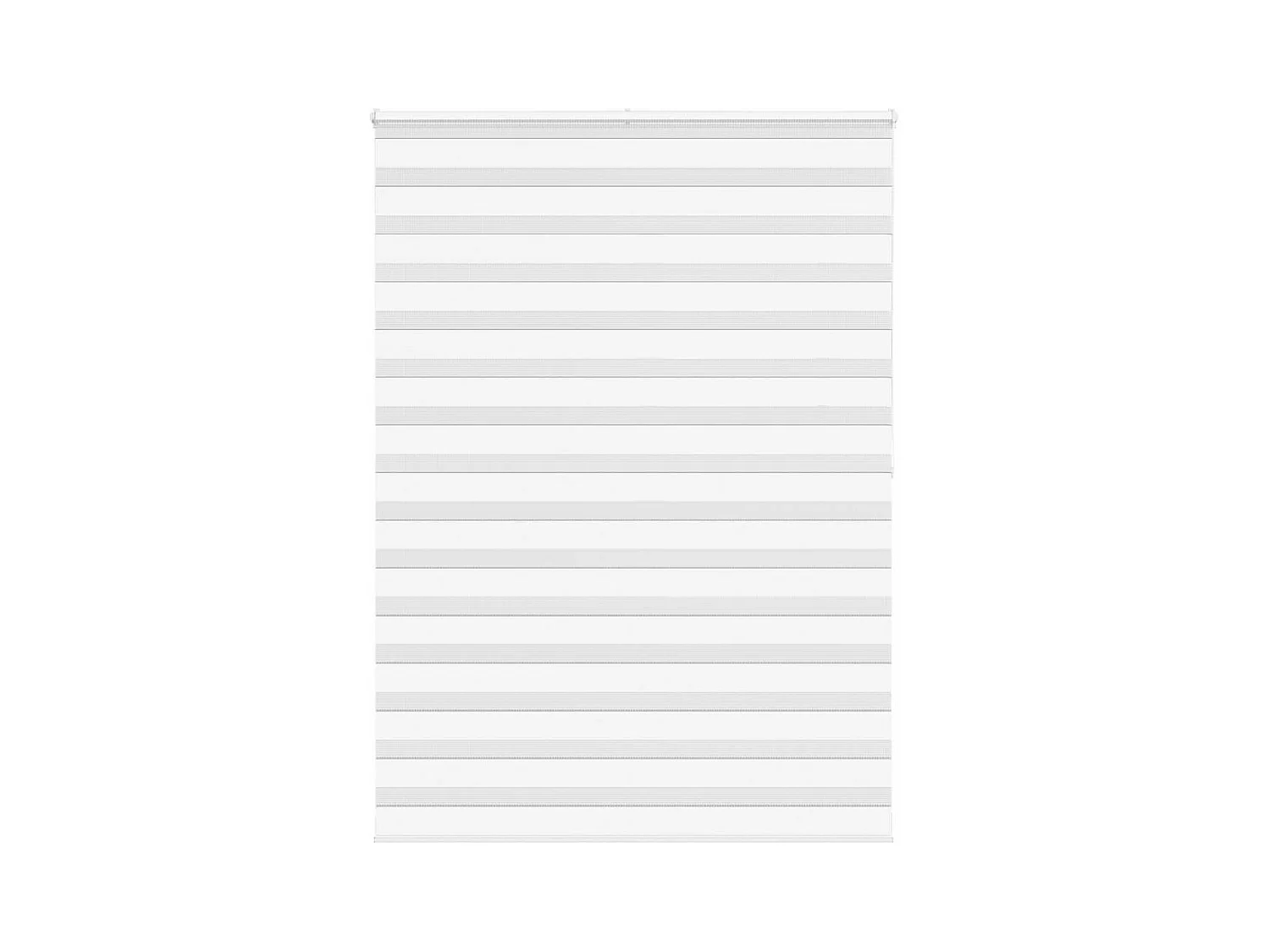 Store zèbre blanc 160x200 cm largeur du tissu 155,9cm polyester