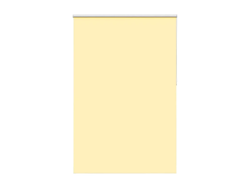 Store enrouleur occultant jaune largeur du tissu 151,6 cm