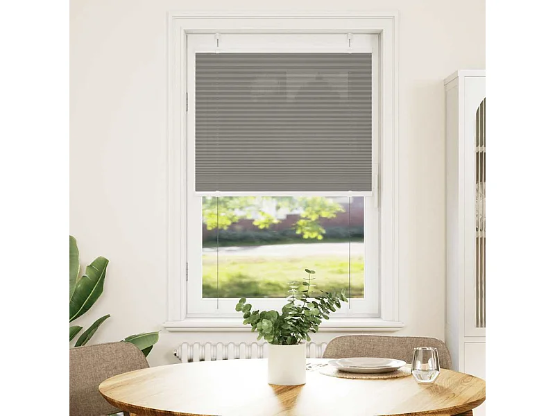 Antracite Plissada Cega 80x100 cm Largura Tecido 79,4 cm