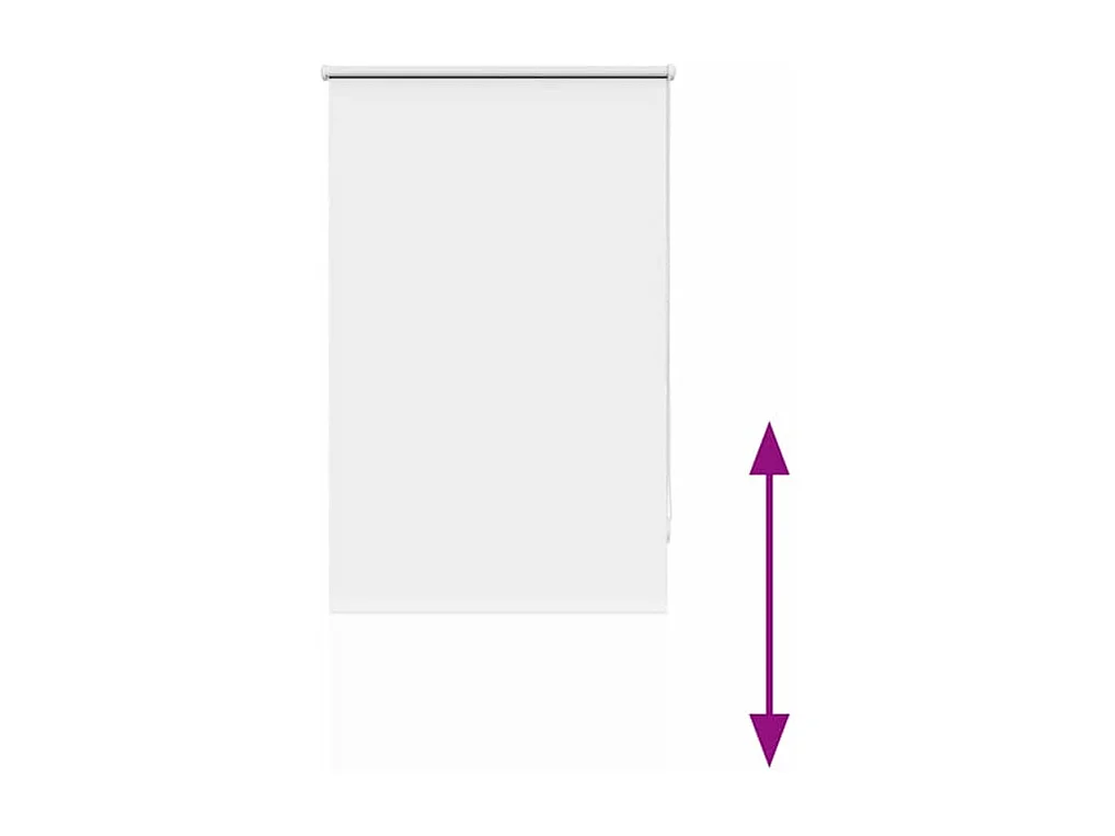 Estor Enrollable Opaco Blanco 80x210 cm Tela Ancho 75,7 cm