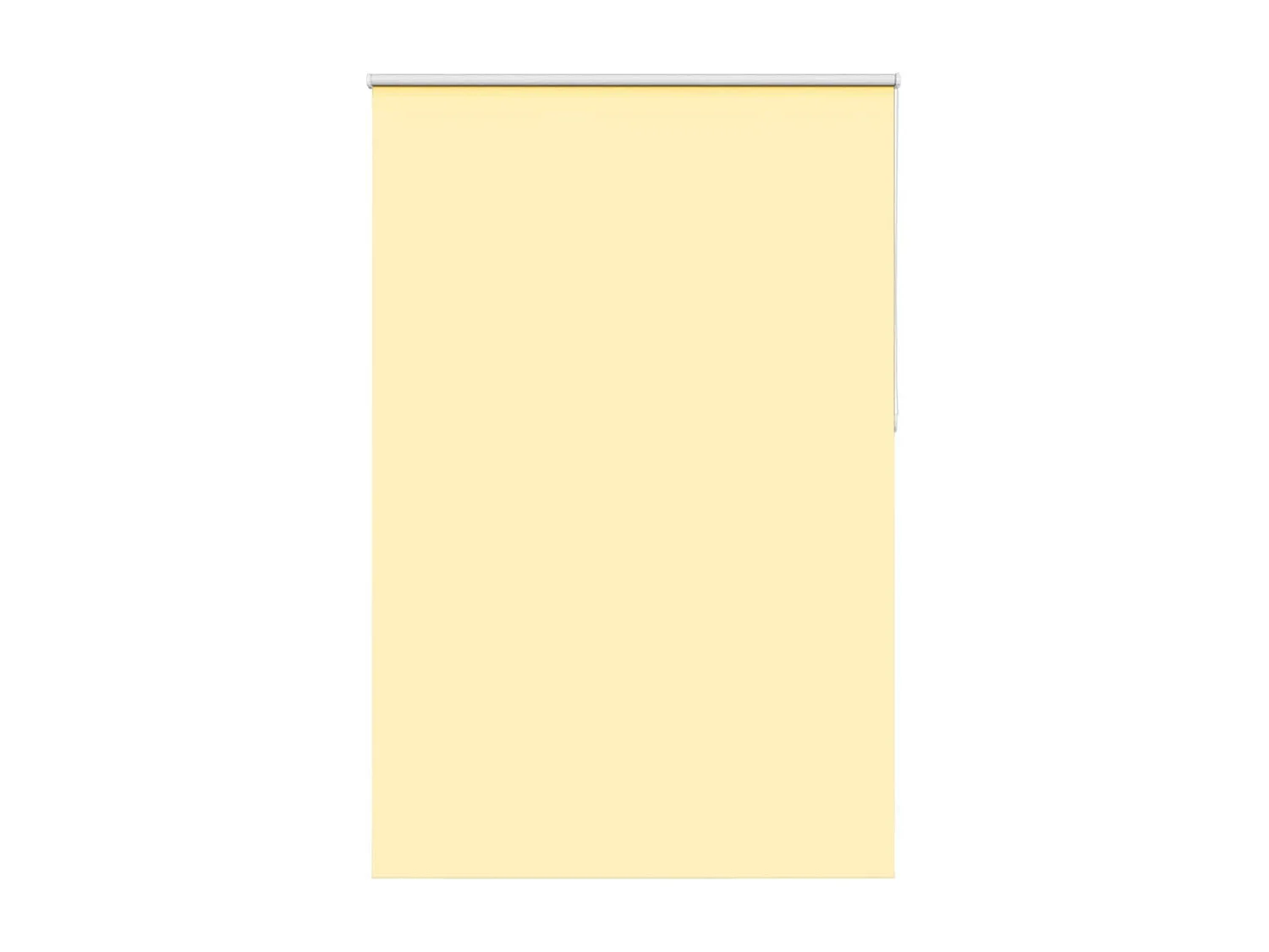 Store enrouleur occultant jaune largeur du tissu 156,6 cm