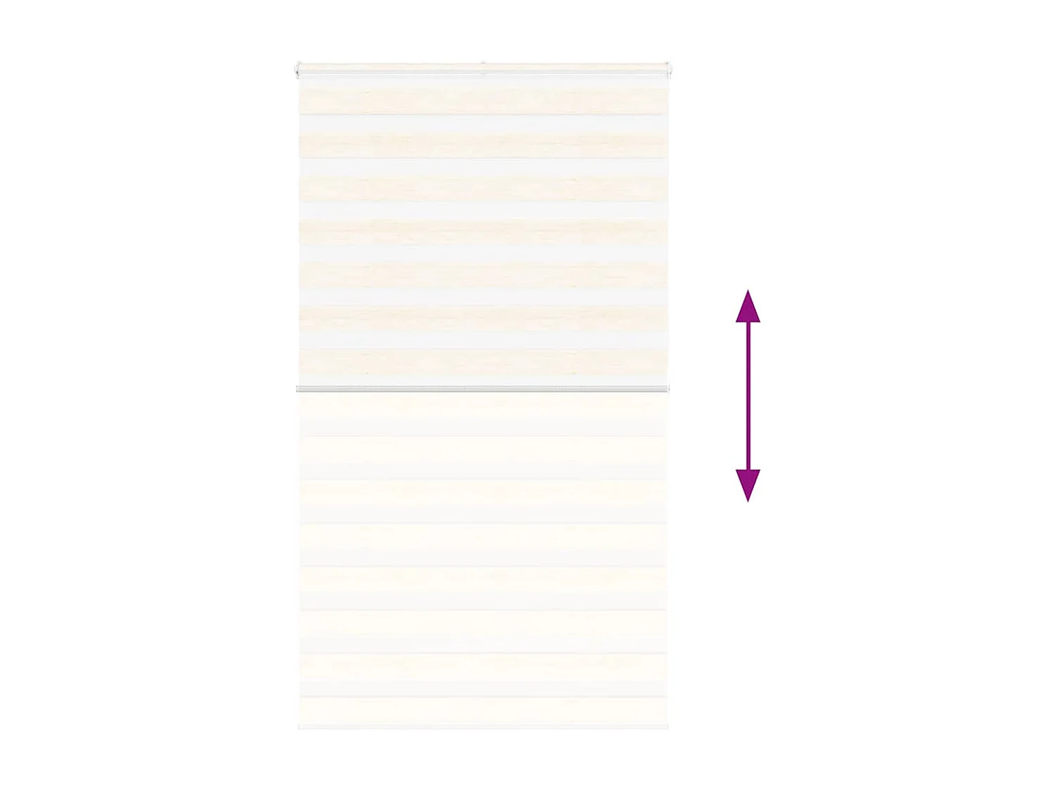 Store zèbre beige marbré largeur du tissu 130,9 cm polyester