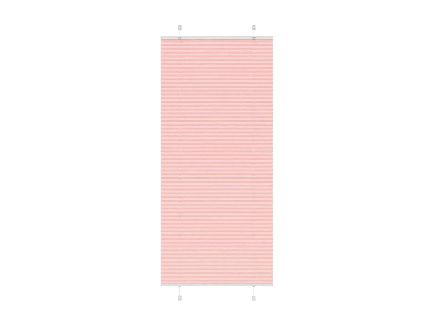 Estor Plisado rosa 85x200 cm Tela Ancho 84,4 cm Poliéster