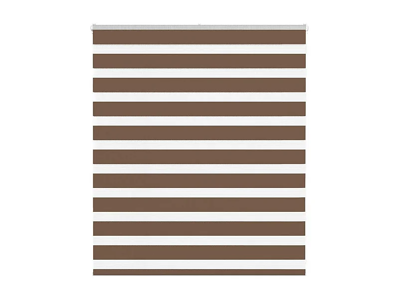 Store zèbre marron 130x100cm largeur du tissu 125,9cm polyester