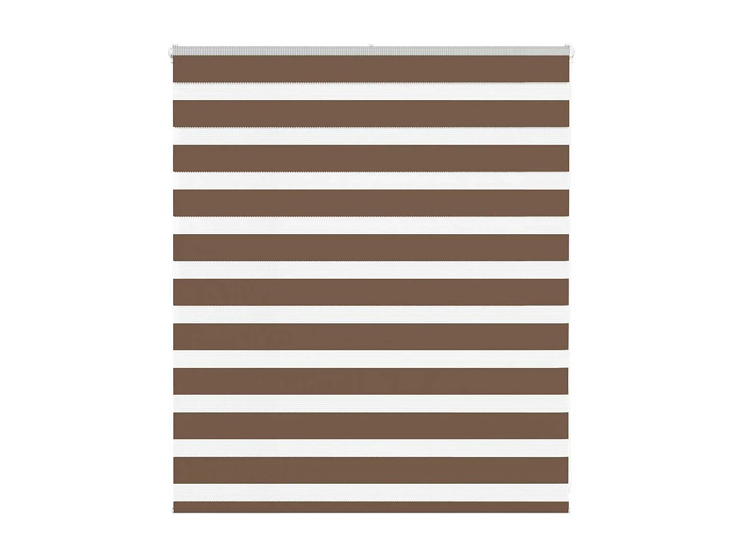 Store zèbre marron 130x100cm largeur du tissu 125,9cm polyester