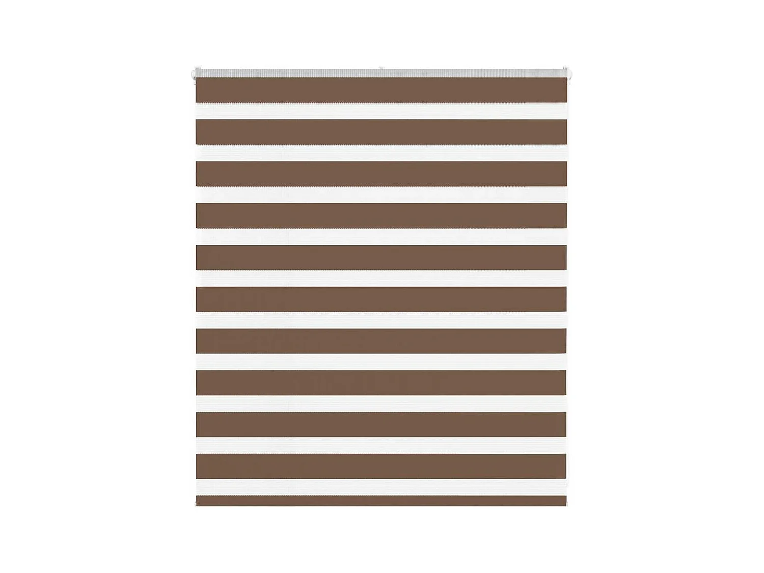 Store zèbre marron 130x100cm largeur du tissu 125,9cm polyester