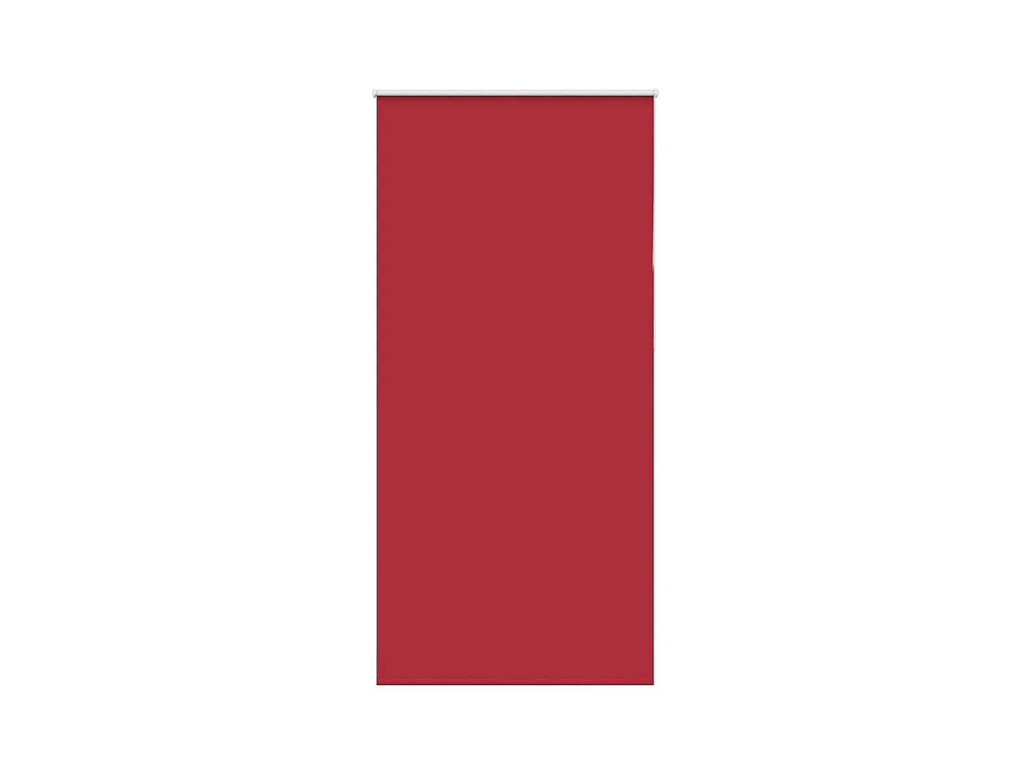Store enrouleur occultant rouge largeur du tissu 85,7 cm