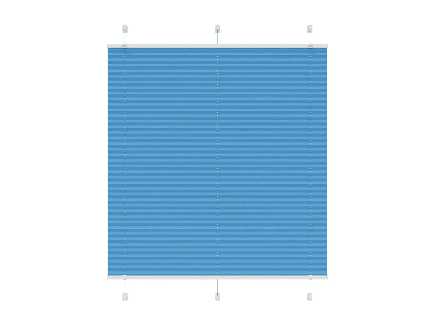 Store plissé bleu 115x150 cm largeur du tissu 114,4cm polyester