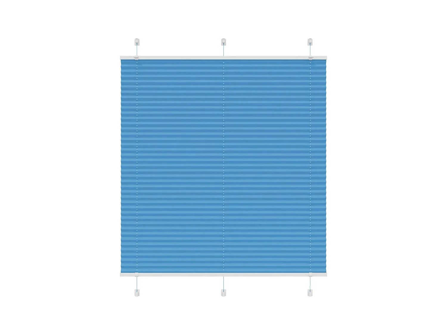 Store plissé bleu 115x150 cm largeur du tissu 114,4cm polyester