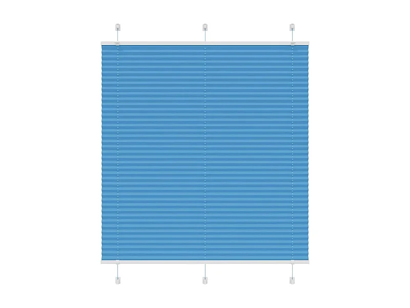 Plissado Cego Azul 115x150 cm Largura Tecido 114,4 cm Poliéster