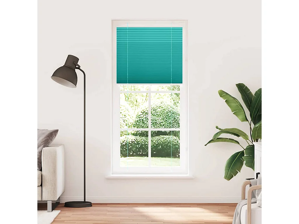 Gasolina verde Plissada Cega 100x200 cm Largura Tecido 99,4 cm