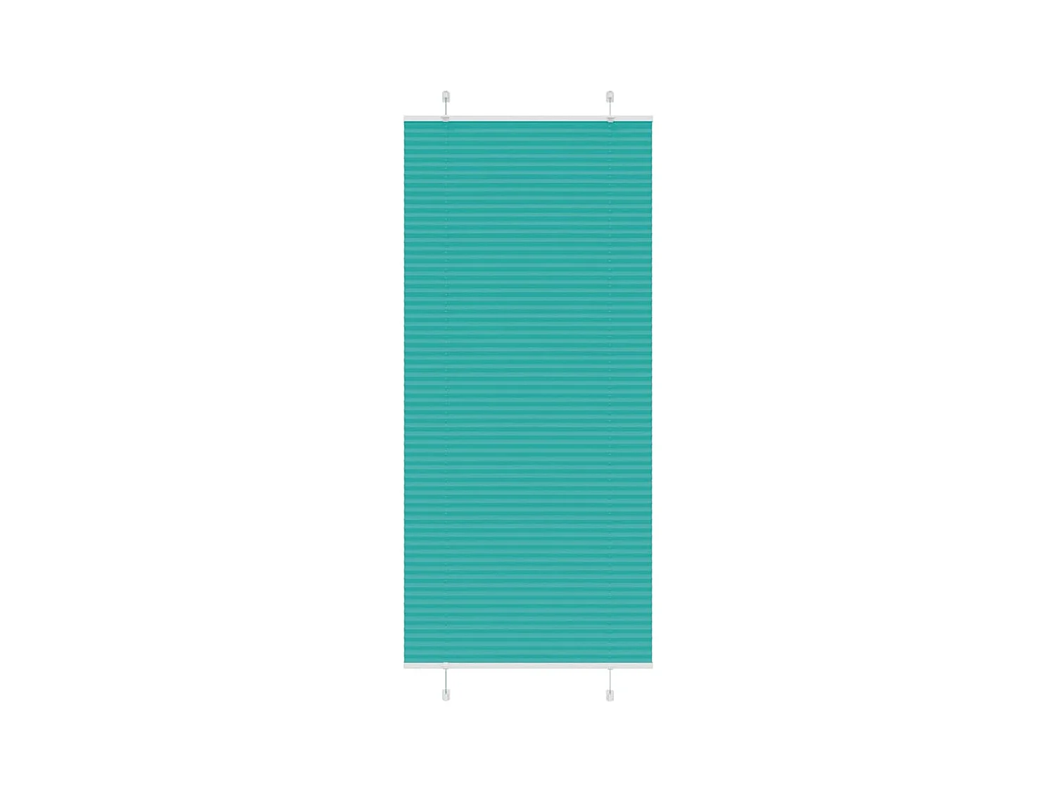 Store plissé vert pétrole 100x200cm largeur du tissu 99,4 cm