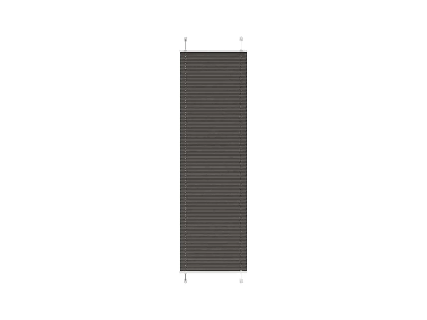 Store plissé noir 60x200 cm largeur du tissu 59,4 cm polyester