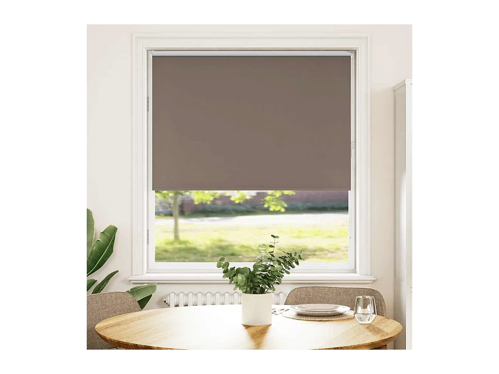 Store enrouleur occultant café 90x130cm largeur du tissu 85,7cm