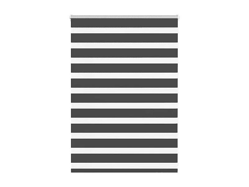 Store zèbre noir 95x100 cm largeur du tissu 90,9 cm polyester