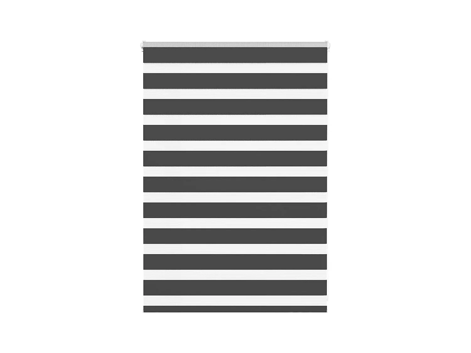 Store zèbre noir 95x100 cm largeur du tissu 90,9 cm polyester