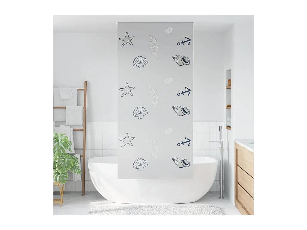 Store enrouleur de douche 100x240 cm largeur du tissu 96 cm