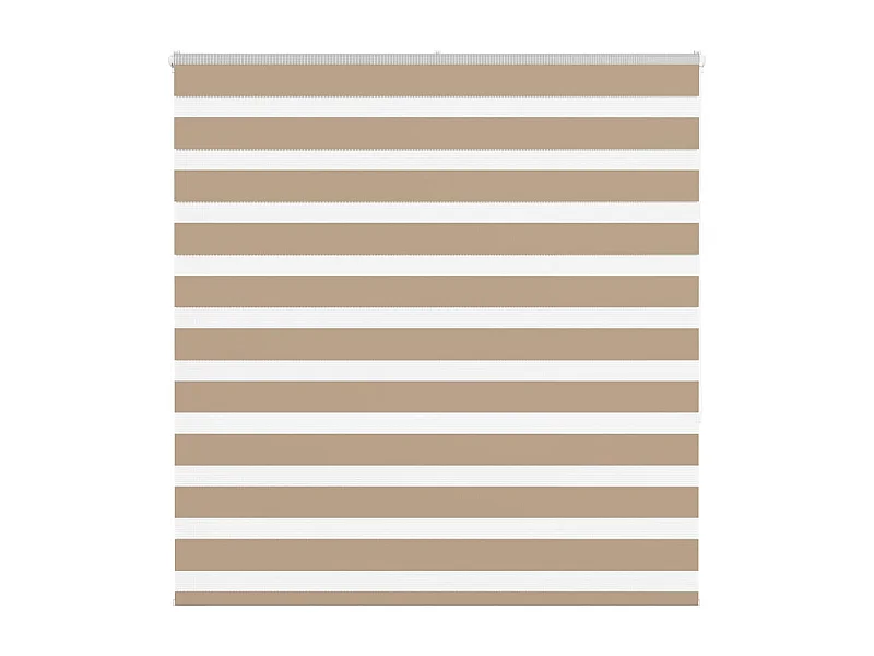 Store zèbre marron sable largeur du tissu 135,9 cm polyester