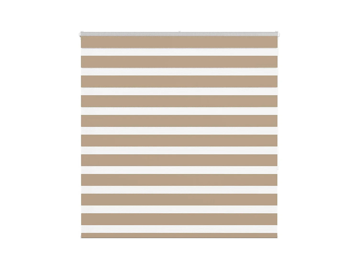 Store zèbre marron sable largeur du tissu 135,9 cm polyester