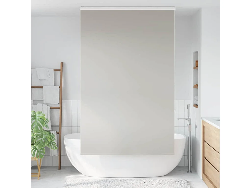 Store enrouleur de douche avec cassette largeur du tissu 126 cm