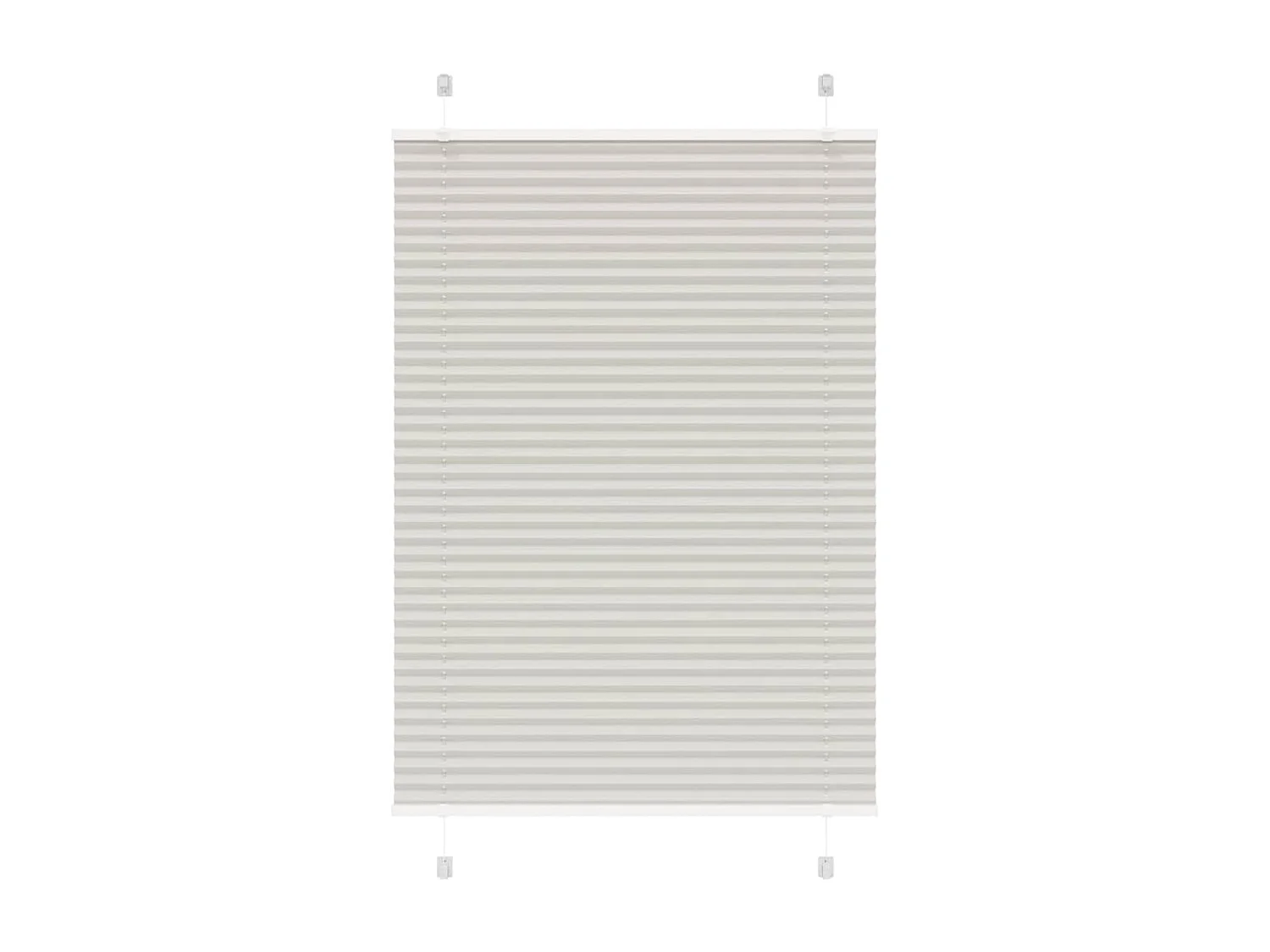 Store plissé gris clair 90x150 cm largeur du tissu 89,4 cm