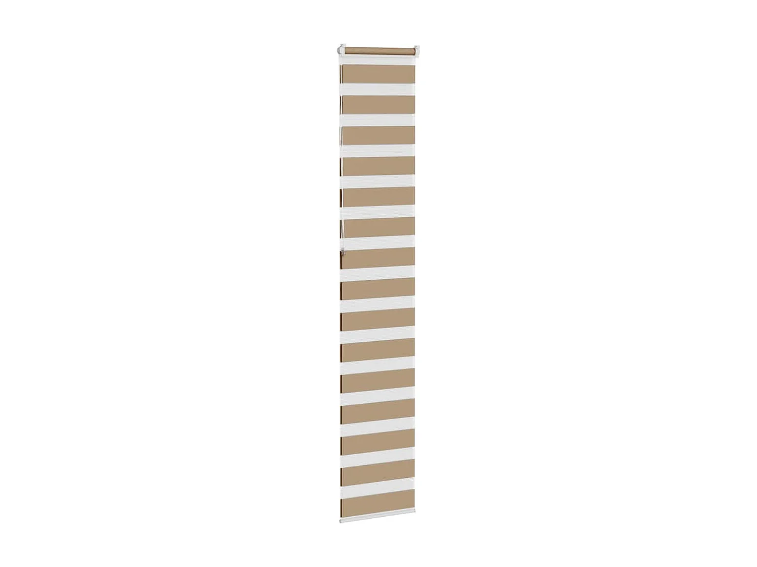 Store zèbre marron sable largeur du tissu 45,9 cm polyester