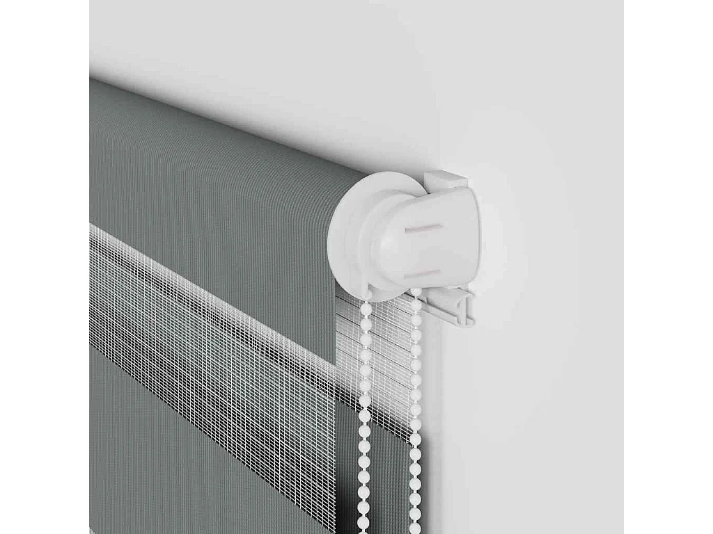 Store zèbre gris foncé largeur du tissu 95,9 cm polyester