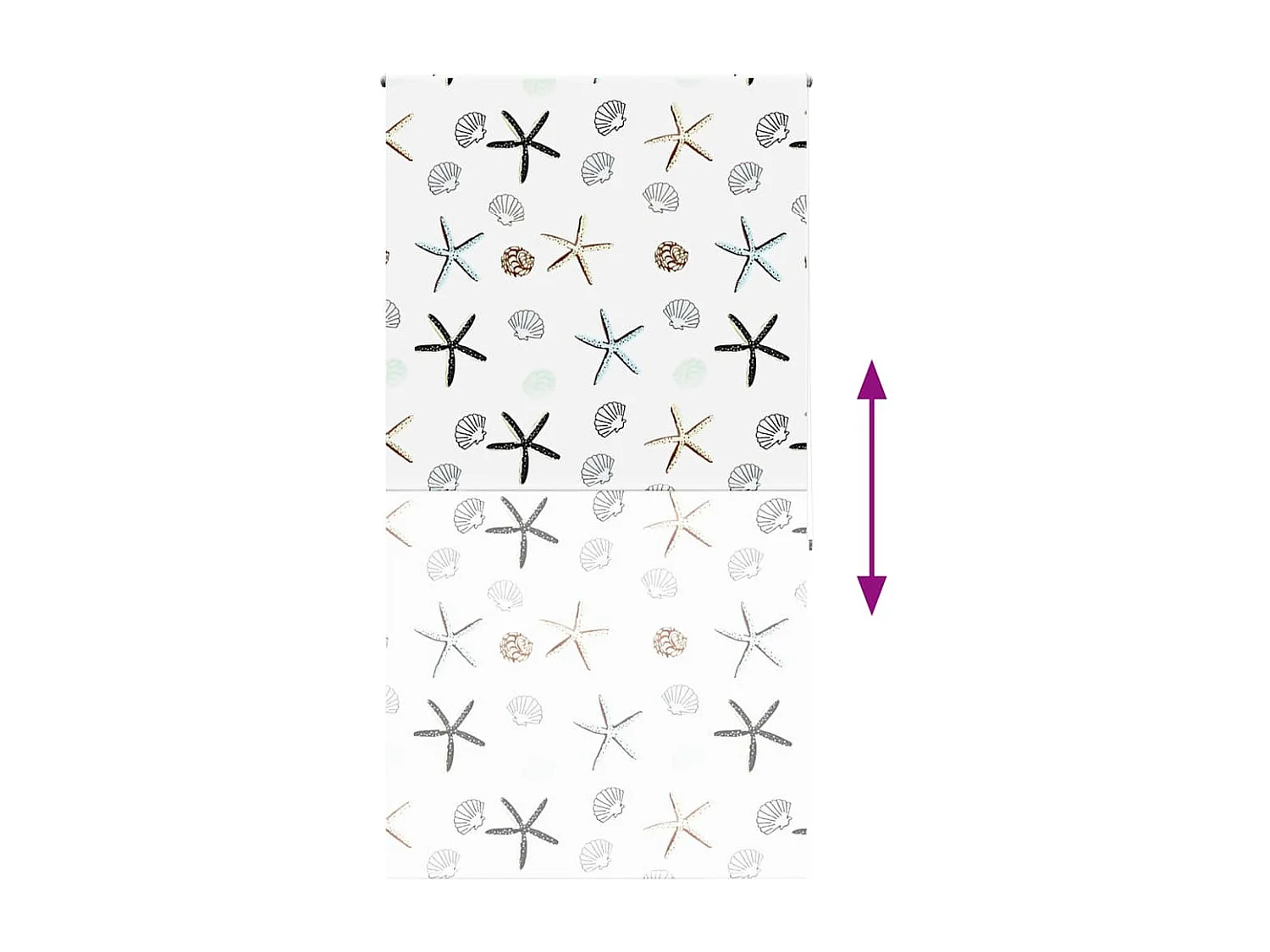 Store enrouleur de douche 130x240 cm largeur du tissu 126 cm