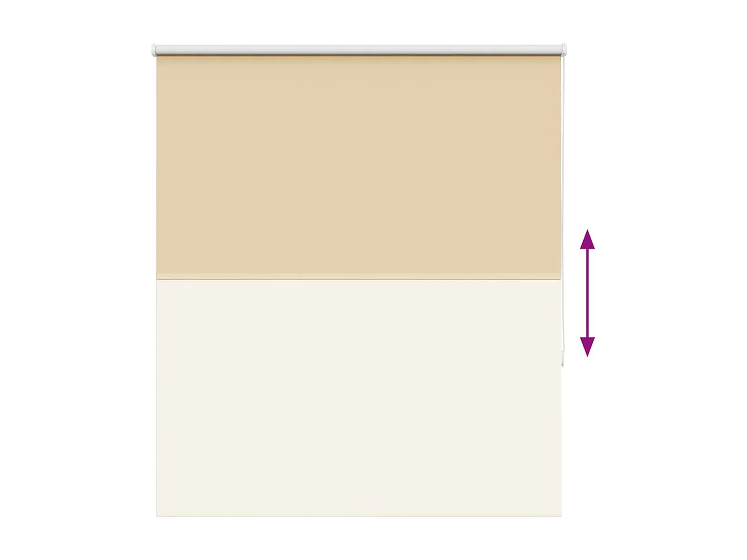 Estor Enrollable Opaco Beige 120x150 cm Tela Ancho 116,6 cm