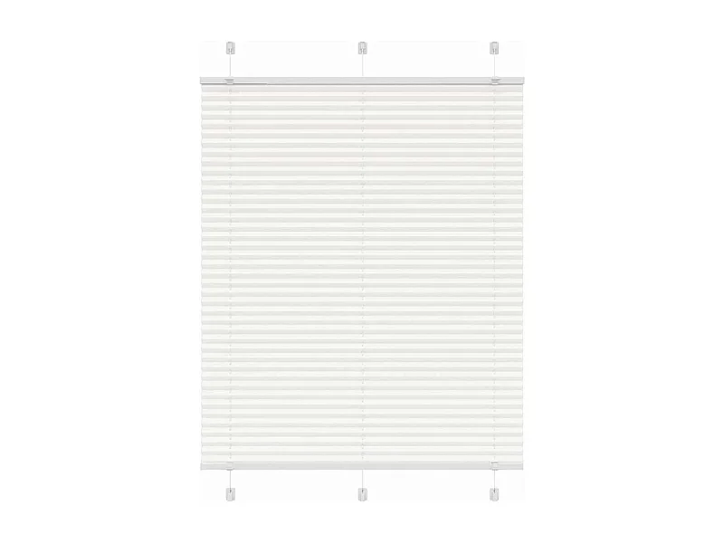 Plissé rolgordijn 110x100cm stofbreedte 109,4cm polyester wit