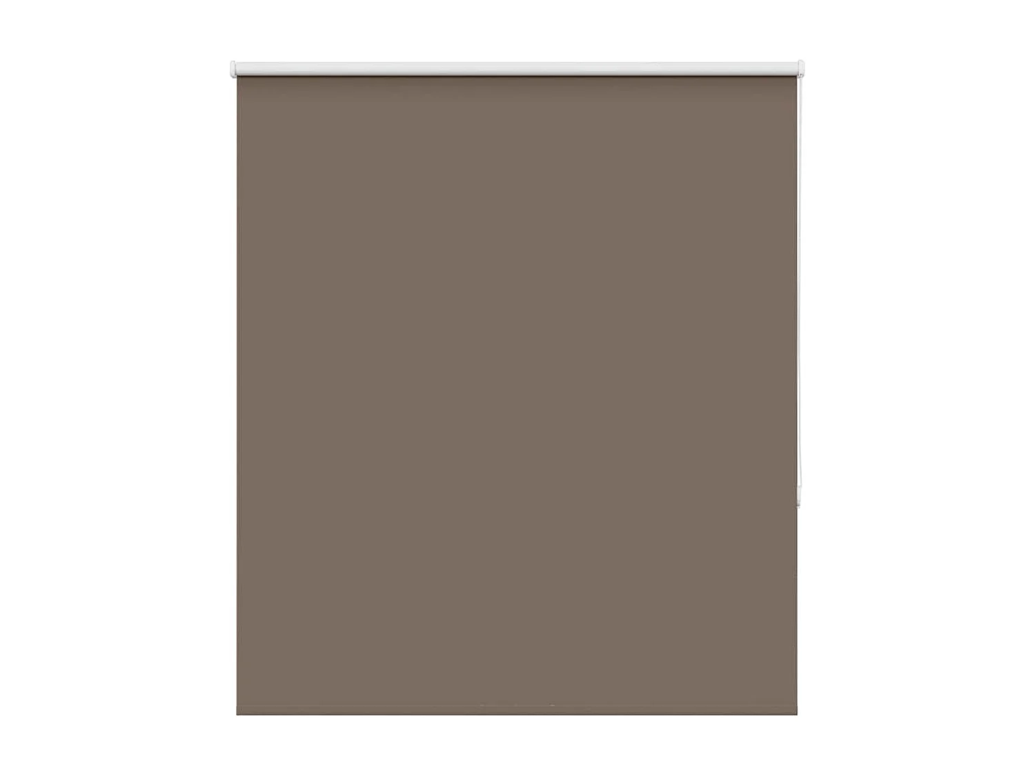 Estor Enrollable Opaco Color Café 130x130 cm Tela Ancho 126,6cm
