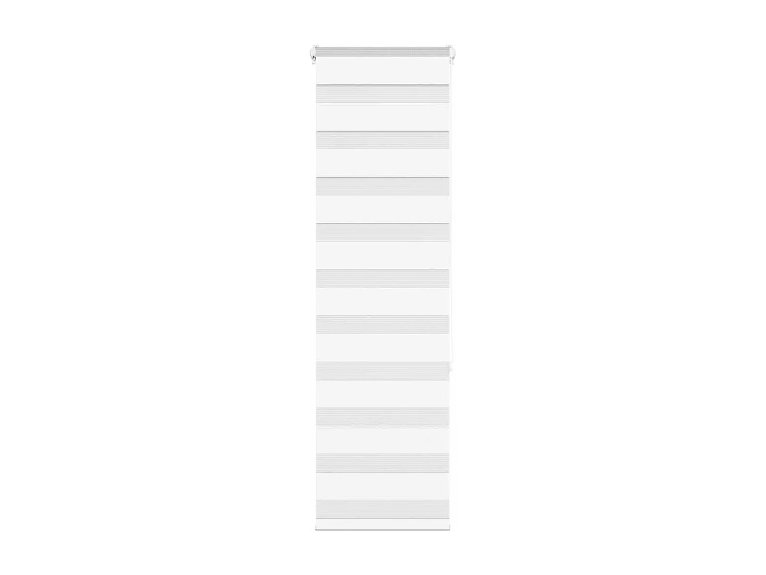 Estor cebra blanco 40x150 cm tejido ancho 35,9 cm poliéster