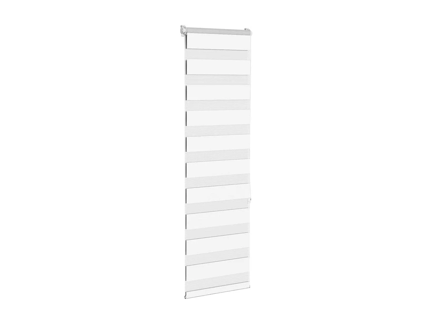 Estor cebra blanco 40x150 cm tejido ancho 35,9 cm poliéster