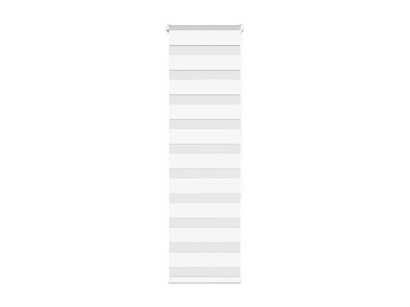 Store zèbre blanc 40x150 cm largeur du tissu 35,9 cm polyester