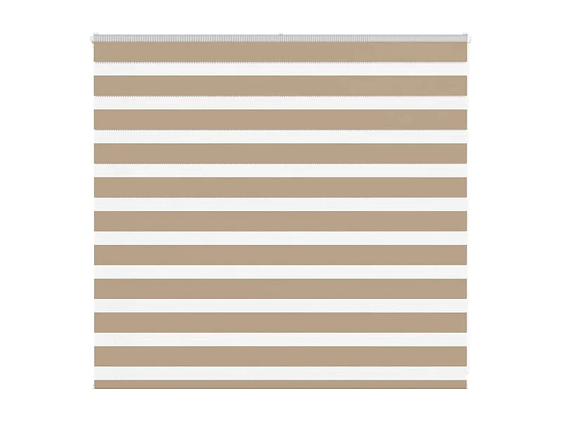 Store zèbre marron sable largeur du tissu 150,9 cm polyester