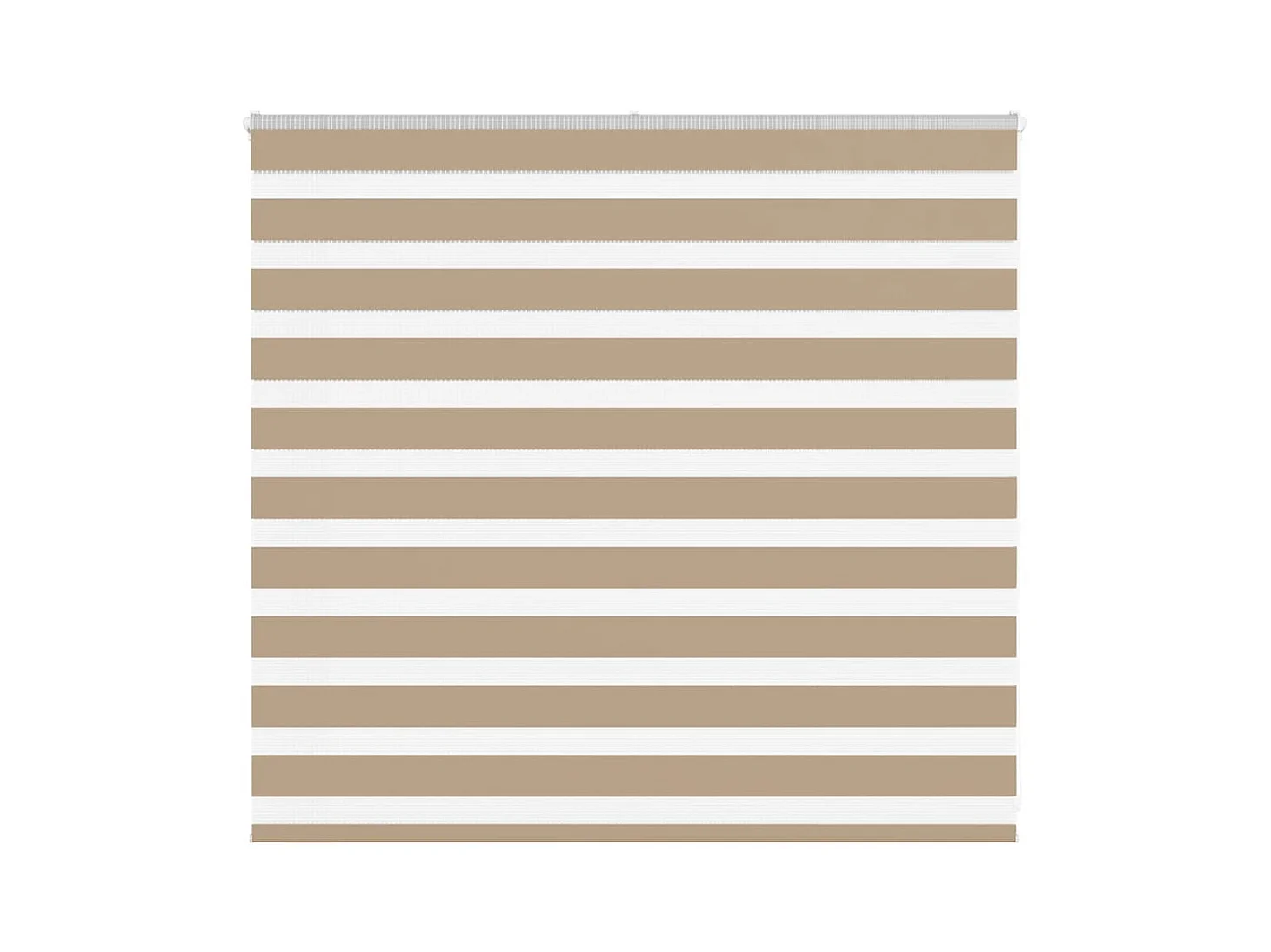 Store zèbre marron sable largeur du tissu 150,9 cm polyester