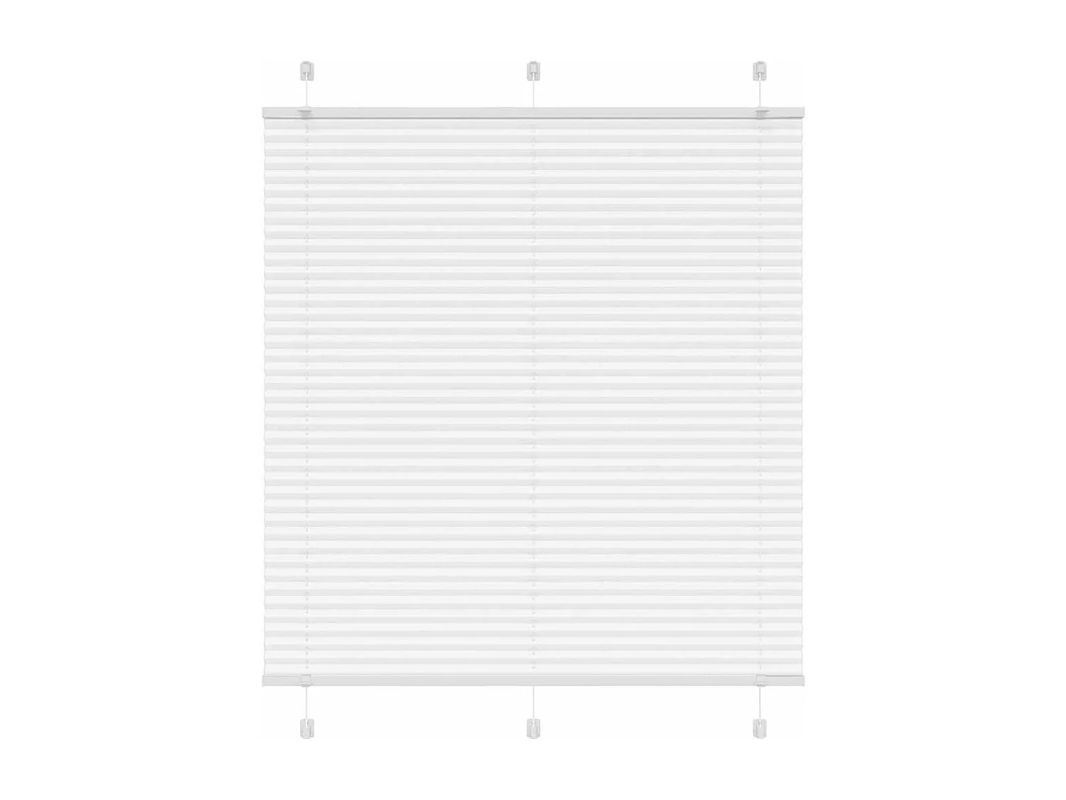 Branco Plissada Cega 120x150cm Largura Tecido 119,4cm Poliéster