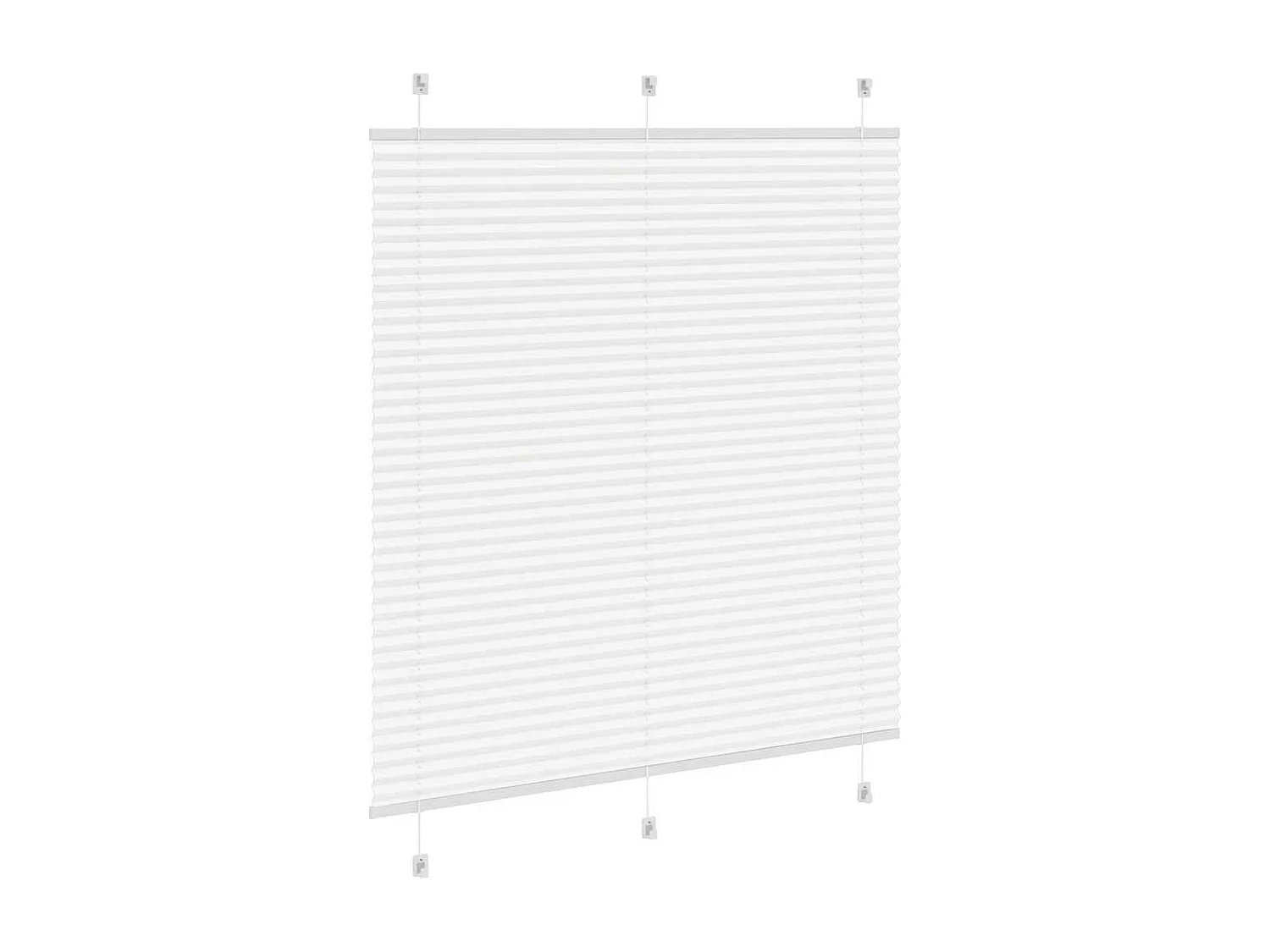 Plissé rolgordijn 120x150 cm stofbreedte 119,4cm polyester wit