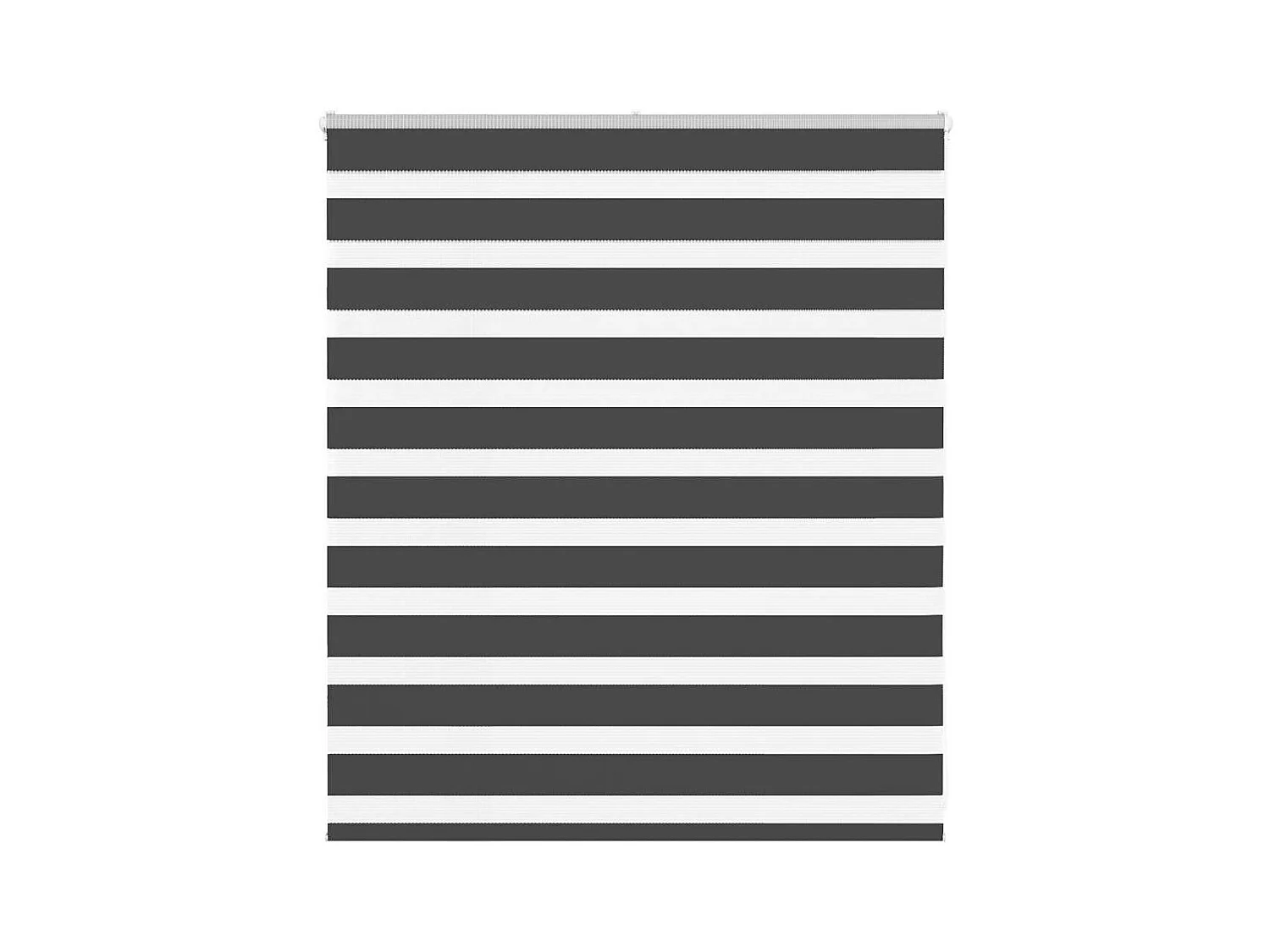 Store zèbre noir 135x100 cm largeur du tissu 130,9 cm polyester