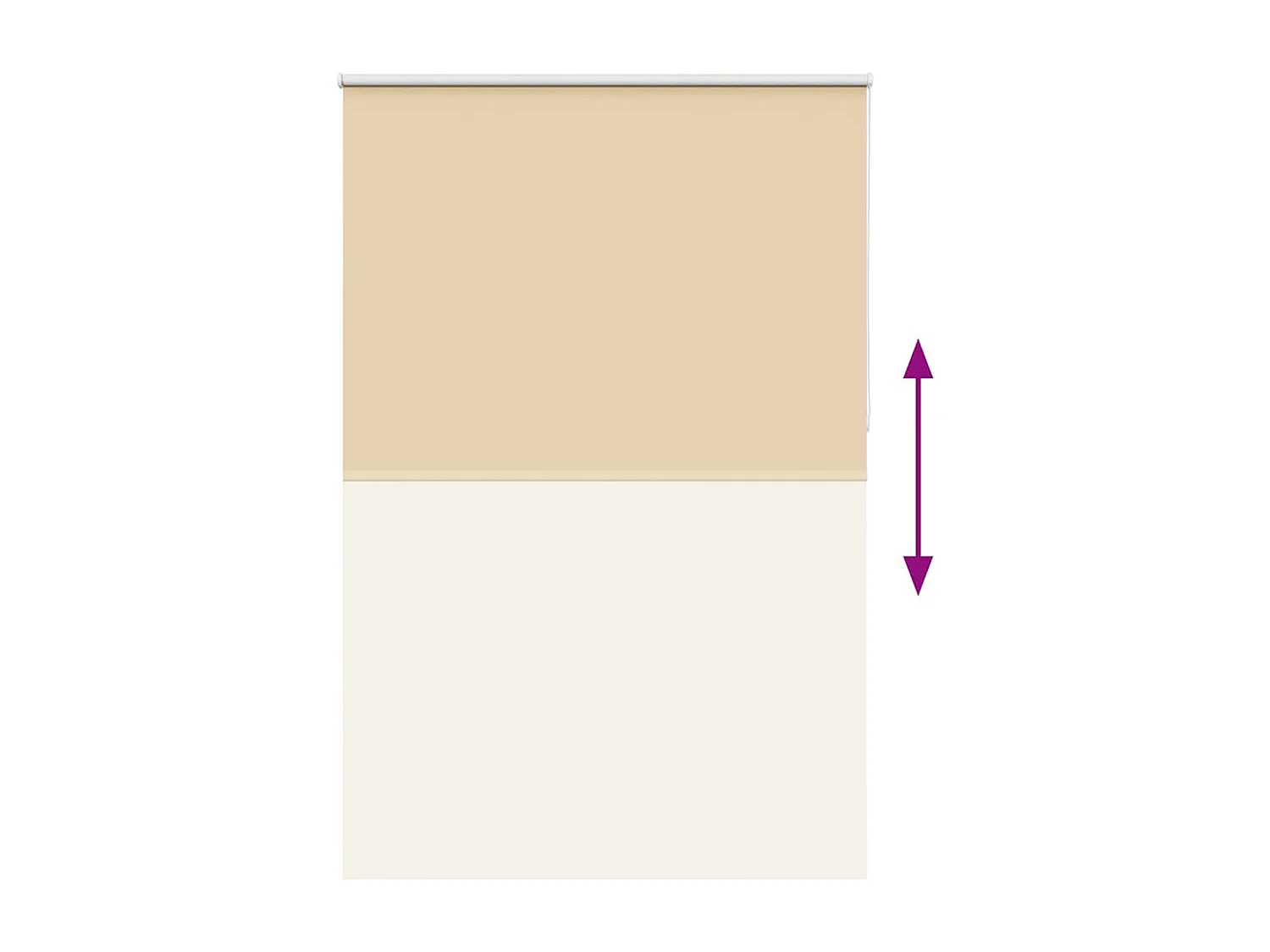 Estor Enrollable Opaco Beige 150x210 cm Tela Ancho 146,6 cm